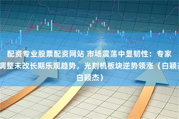 配资专业股票配资网站 市场震荡中显韧性：专家称调整未改长期乐观趋势，光刻机板块逆势领涨（白颖杰）
